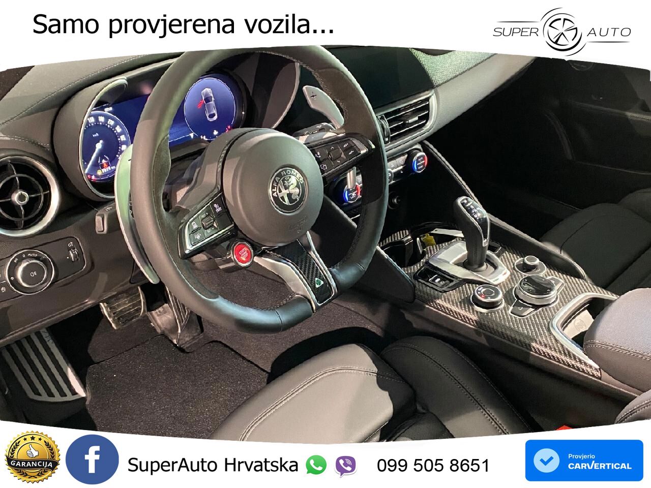 Alfa Romeo Giulia Quadrifoglio 2.9 V6 Bi-Turbo (520 KS) Automatic LED+GR SJED+ACC