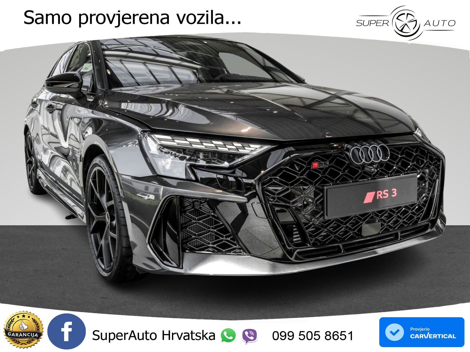 Audi RS3 Sedan 2.5 TFSI (400 KS) quattro S tronic LED+GR SJED+ACC