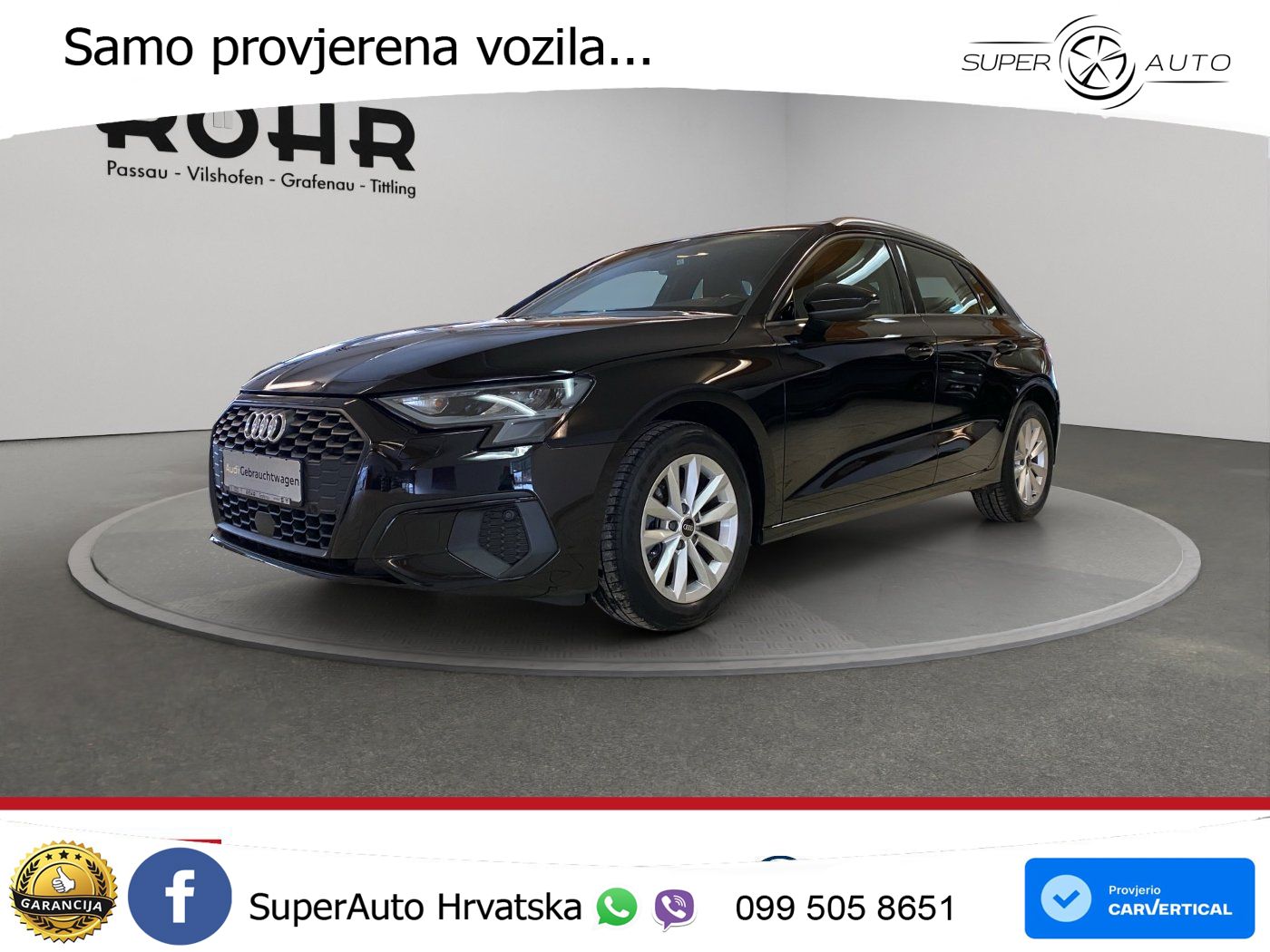 Audi A3 35 TDI (150 KS) LED+GR SJED+ACC