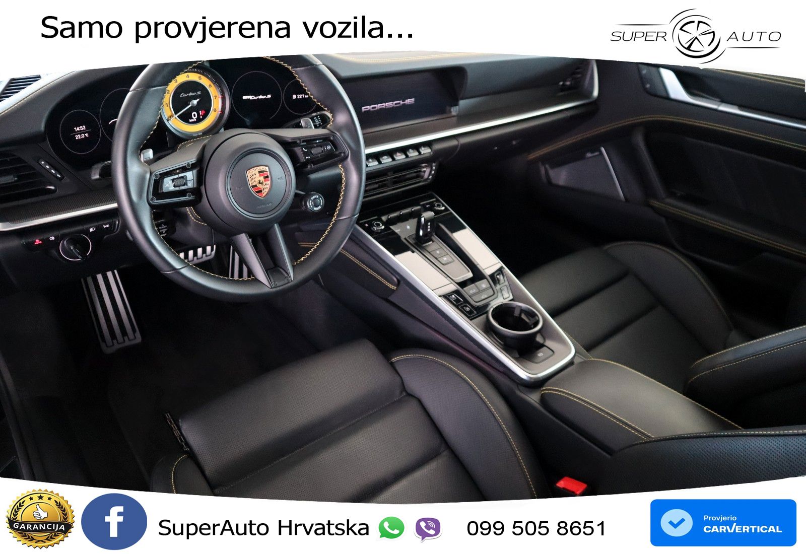Porsche 911 Turbo S 3.8 (650 KS) PDK ACC+GR SJED+360+PANO