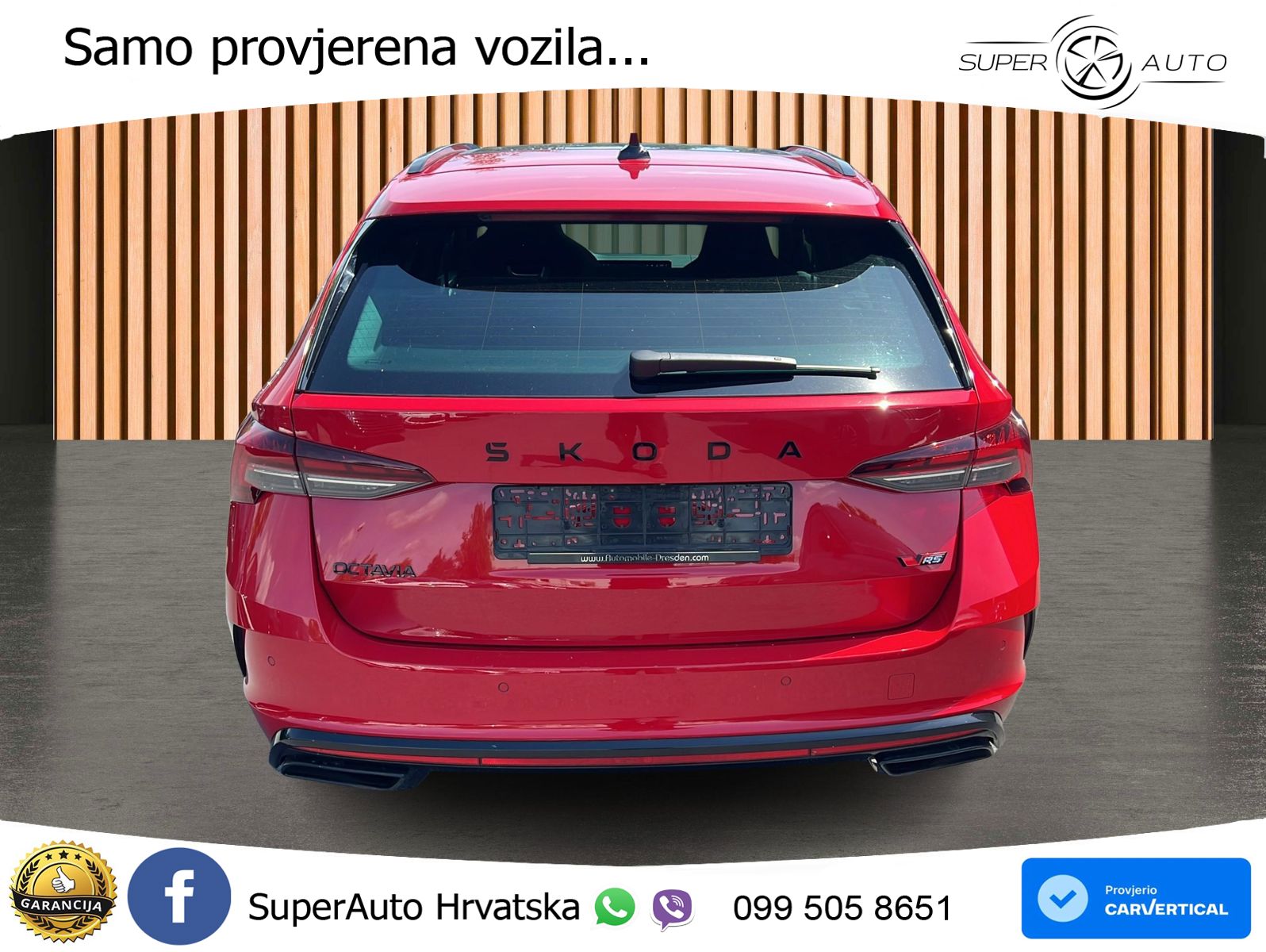 Škoda Octavia Combi RS 2.0 TSI (265 KS) DSG MATRIX+GR SJED+KAM