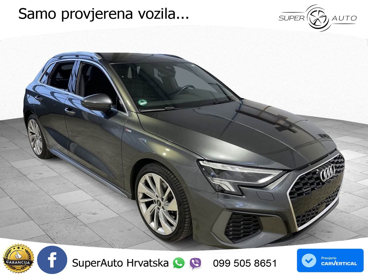 Audi A3 40 TFSI (190 KS) quattro S tronic S line LED+GR SJED+ACC