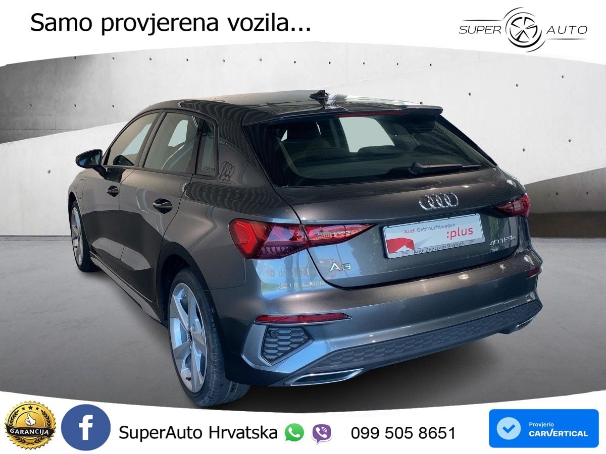 Audi A3 40 TFSIe (204 KS) S tronic S line LED+GR SJED+ACC