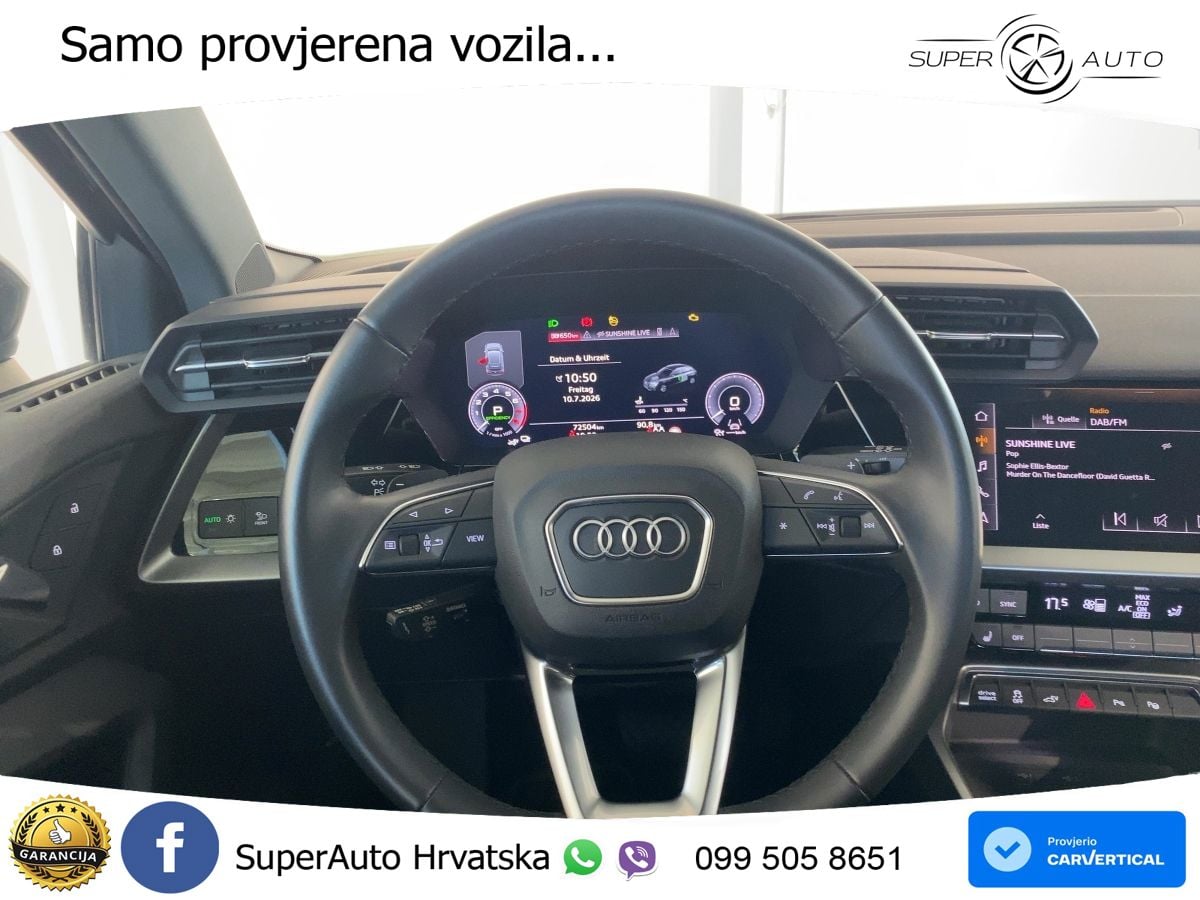 Audi A3 40 TFSIe (204 KS) S tronic S line LED+GR SJED+ACC