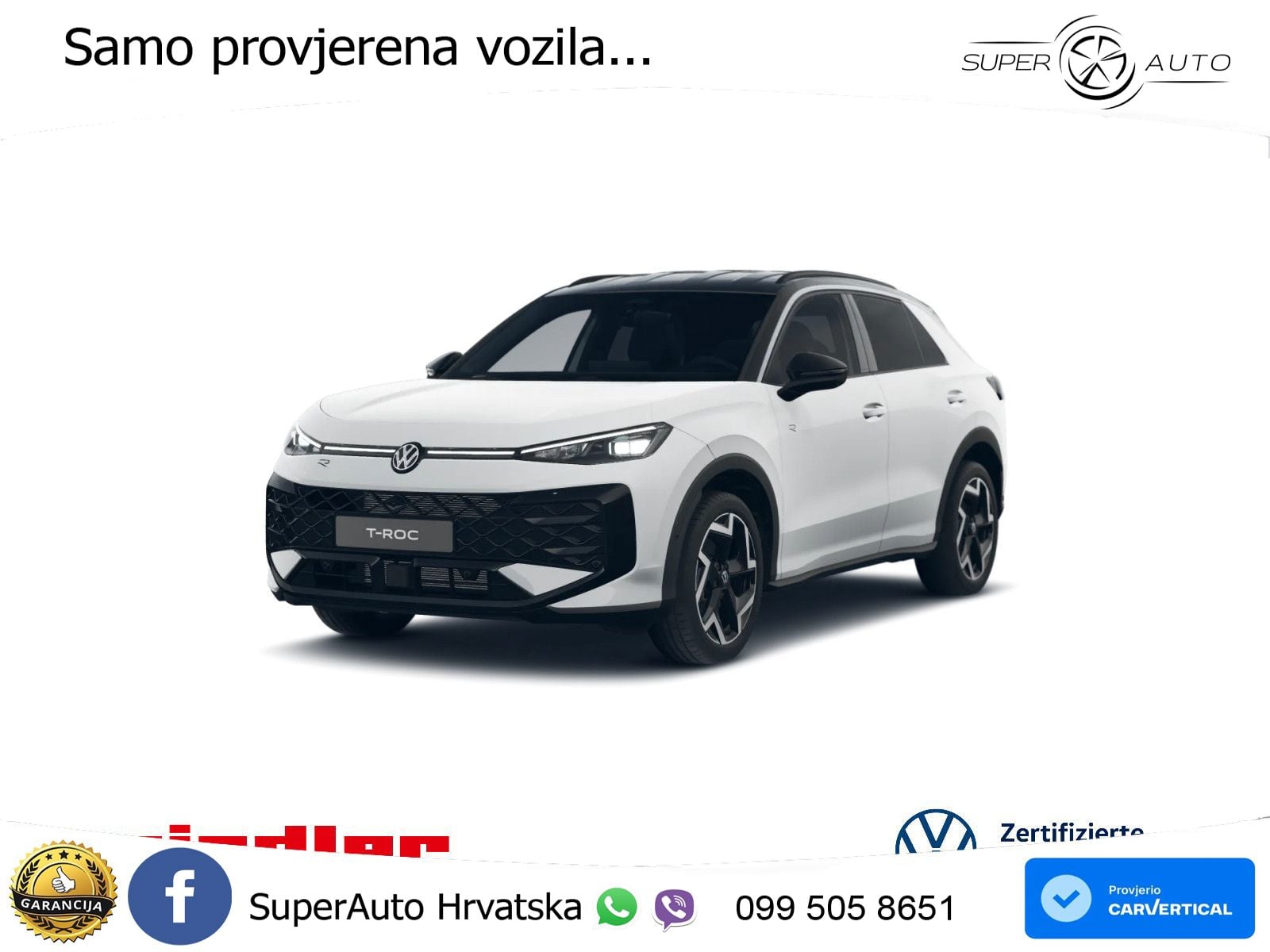 Volkswagen T-Roc 1.5 eTSI (150 KS)  DSG R-Line MATRIX+GR SJED+KAM