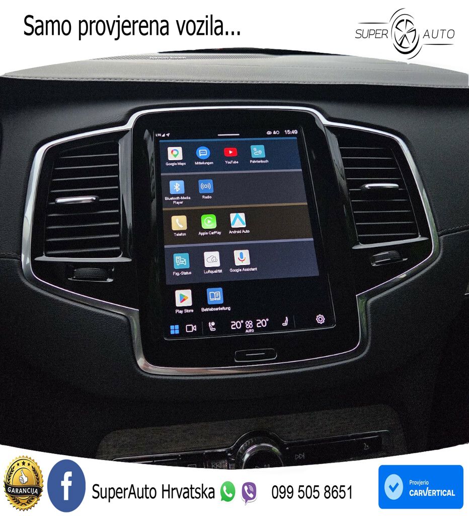Volvo XC90 2.0 B5 Diesel AWD Automatic ZRAČNI+ACC+GR SJED+KAM+PANO