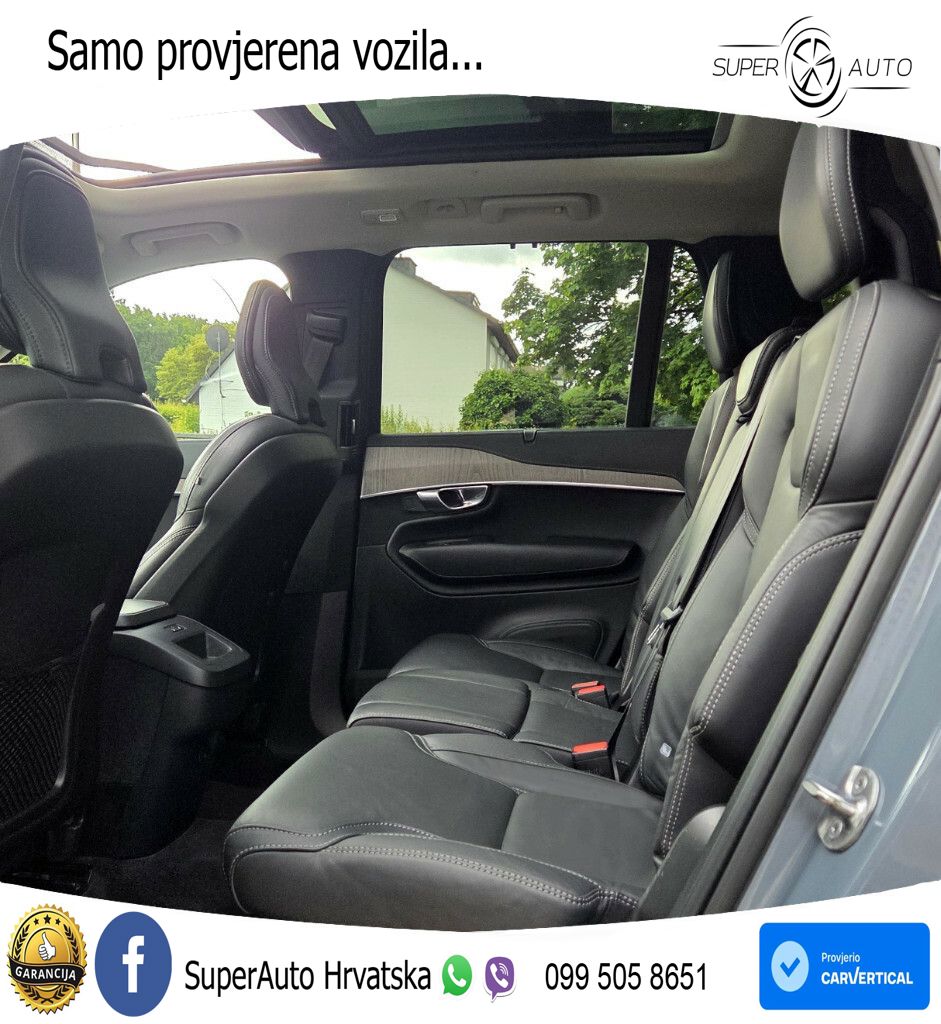 Volvo XC90 2.0 B5 Diesel AWD Automatic ZRAČNI+ACC+GR SJED+KAM+PANO