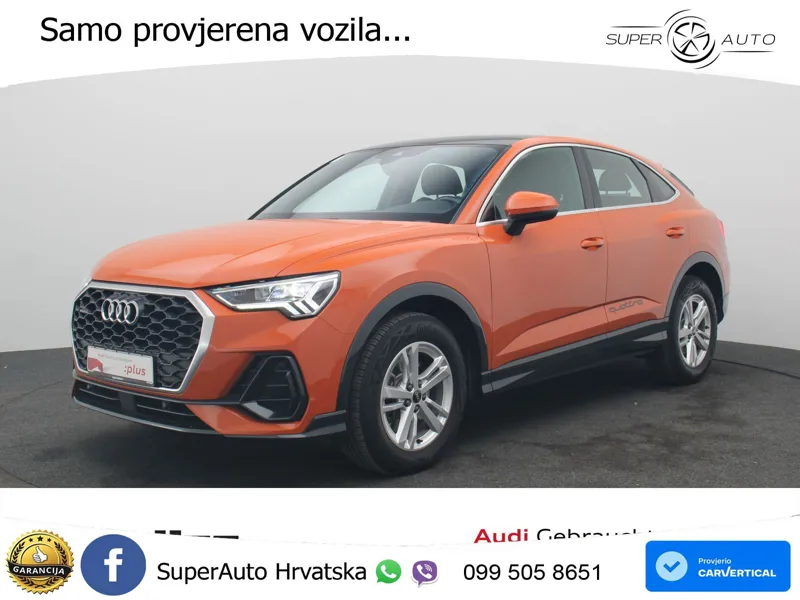 Audi Q3 Sportback 40 TDI (200 KS) quattro S tronic S line LED+GR SJED+ACC
