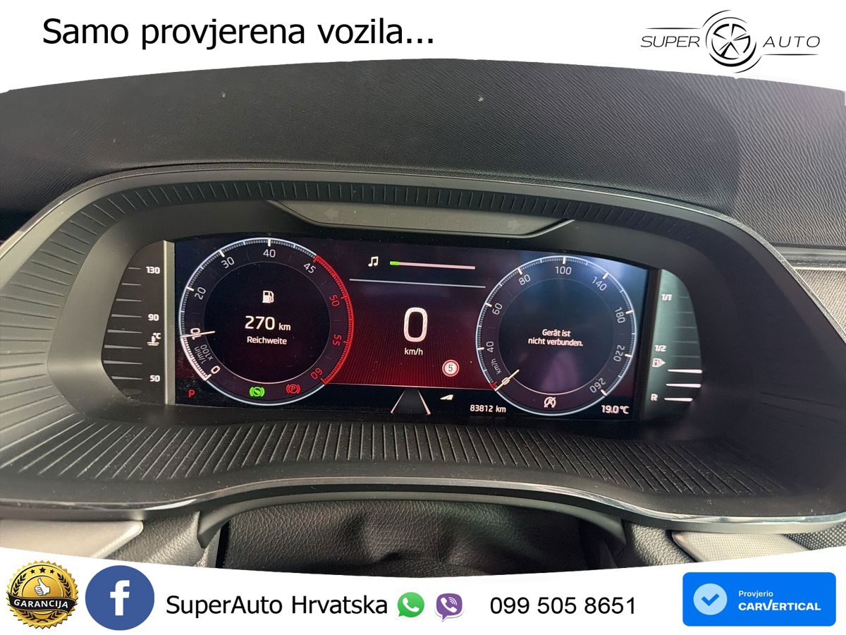 Škoda Octavia Combi 2.0 TDI (150 KS) 4x4 DSG MATRIX+GR SJED+KAM
