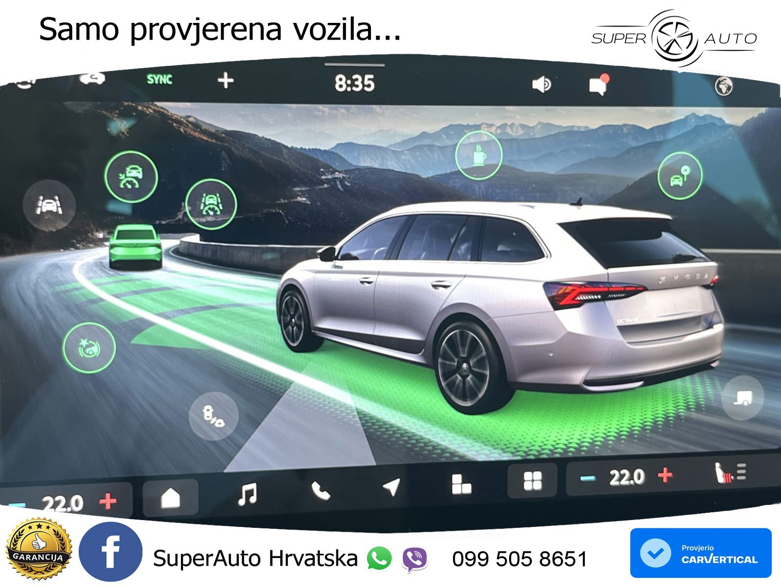 Škoda Octavia Combi 2.0 TDI (150 KS) DSG LED+GR SJED+ACC