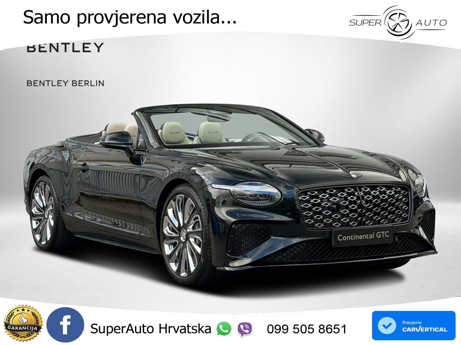 Bentley Continental GTC IV 4.0 V8 TFSi (782 KS) AWD DCT LED+GR SJED+ACC