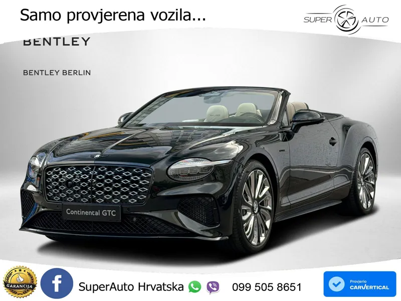 Bentley Continental GTC IV 4.0 V8 TFSi (782 KS) AWD DCT LED+GR SJED+ACC