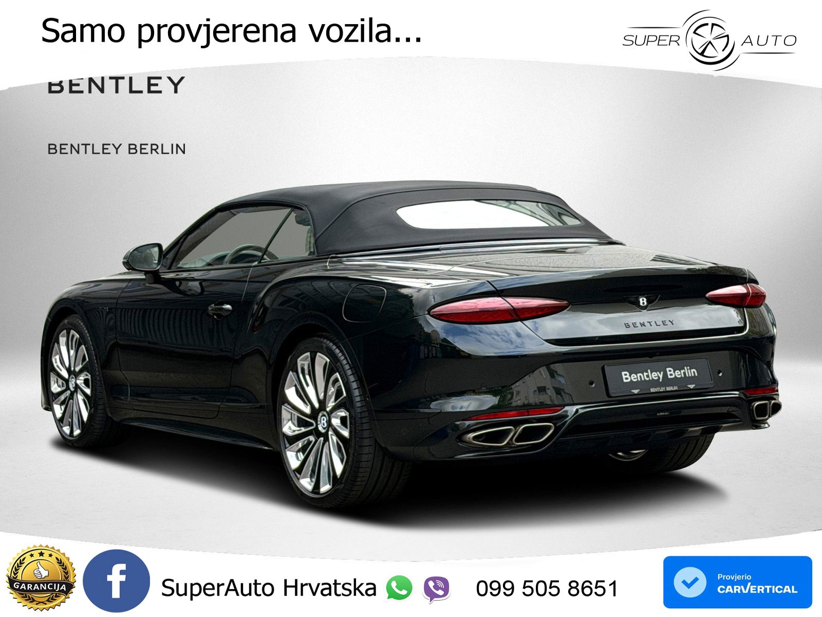 Bentley Continental GTC IV 4.0 V8 TFSi (782 KS) AWD DCT LED+GR SJED+ACC