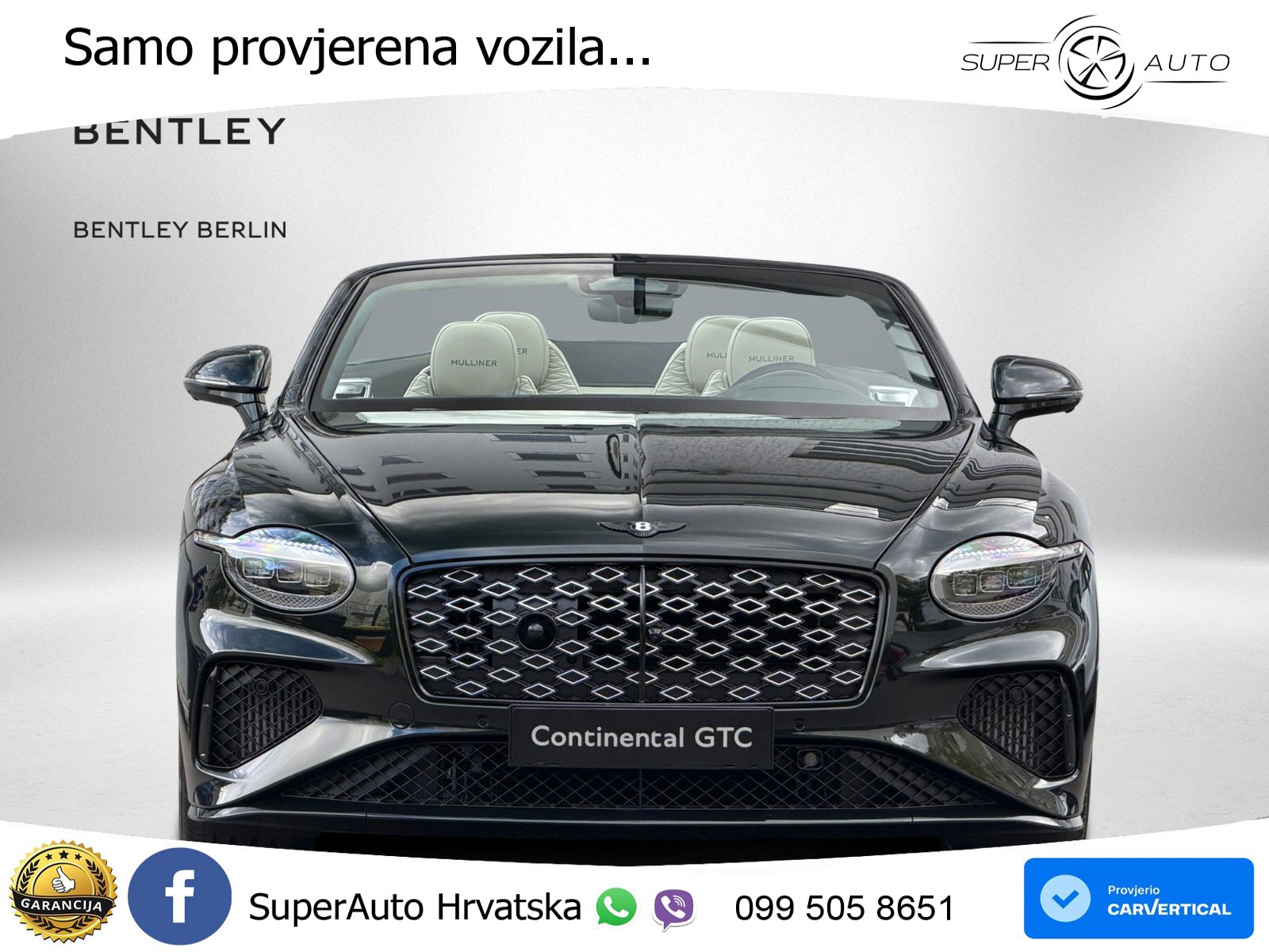 Bentley Continental GTC IV 4.0 V8 TFSi (782 KS) AWD DCT LED+GR SJED+ACC