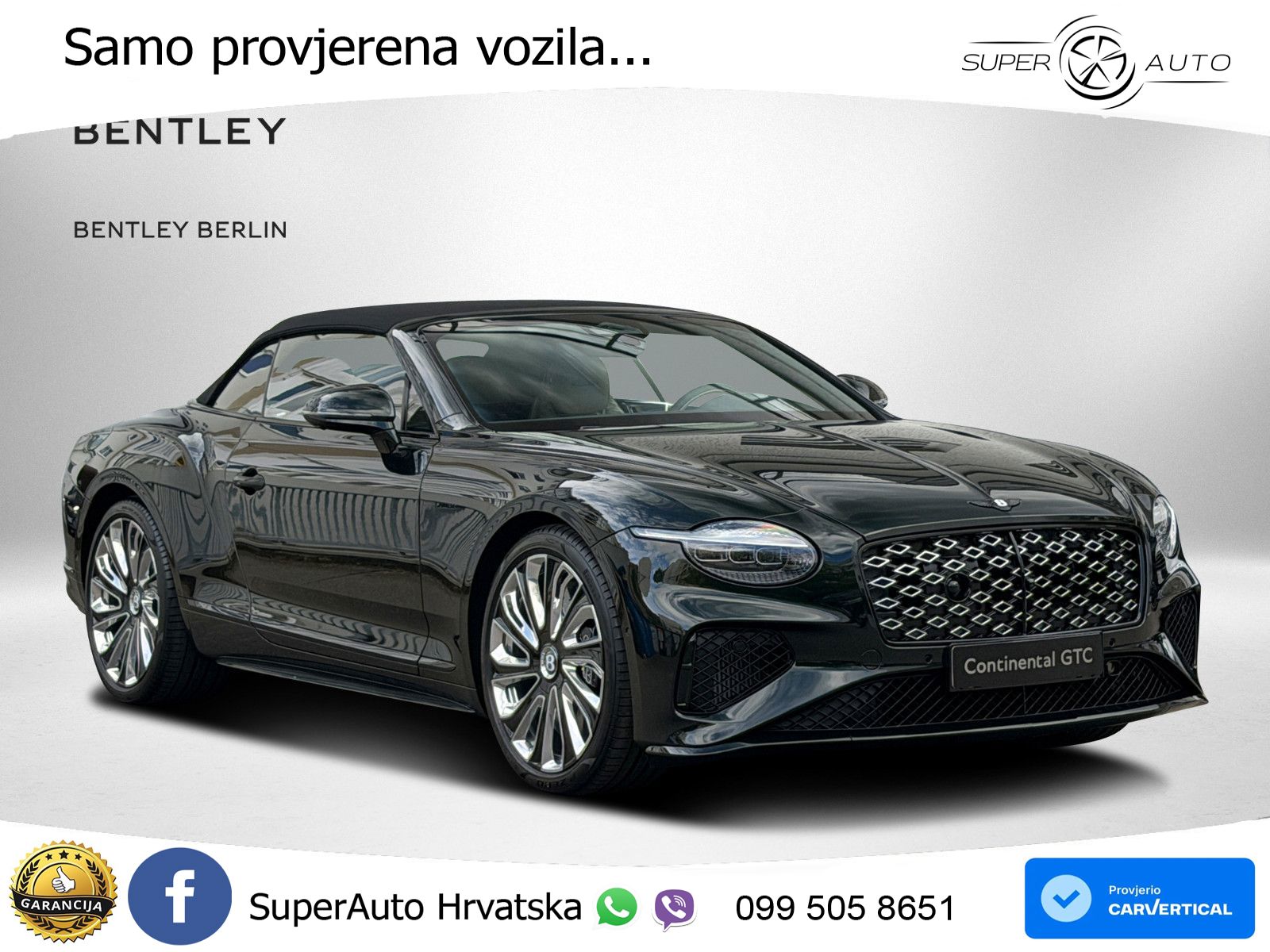 Bentley Continental GTC IV 4.0 V8 TFSi (782 KS) AWD DCT LED+GR SJED+ACC
