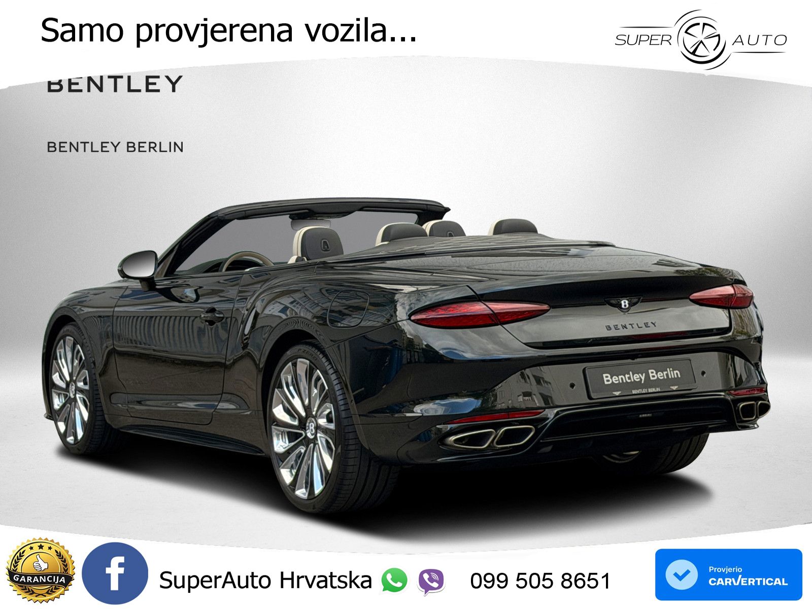 Bentley Continental GTC IV 4.0 V8 TFSi (782 KS) AWD DCT LED+GR SJED+ACC