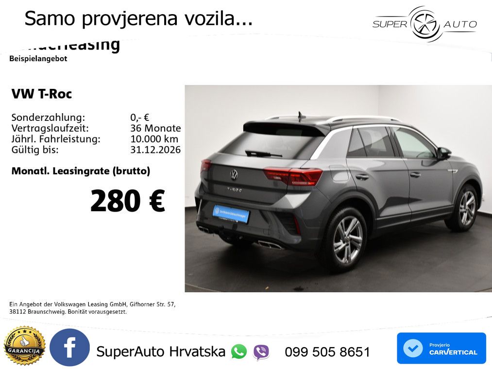 Volkswagen T-Roc I 1.5 TSI (150 KS) DSG LED+GR SJED+ACC