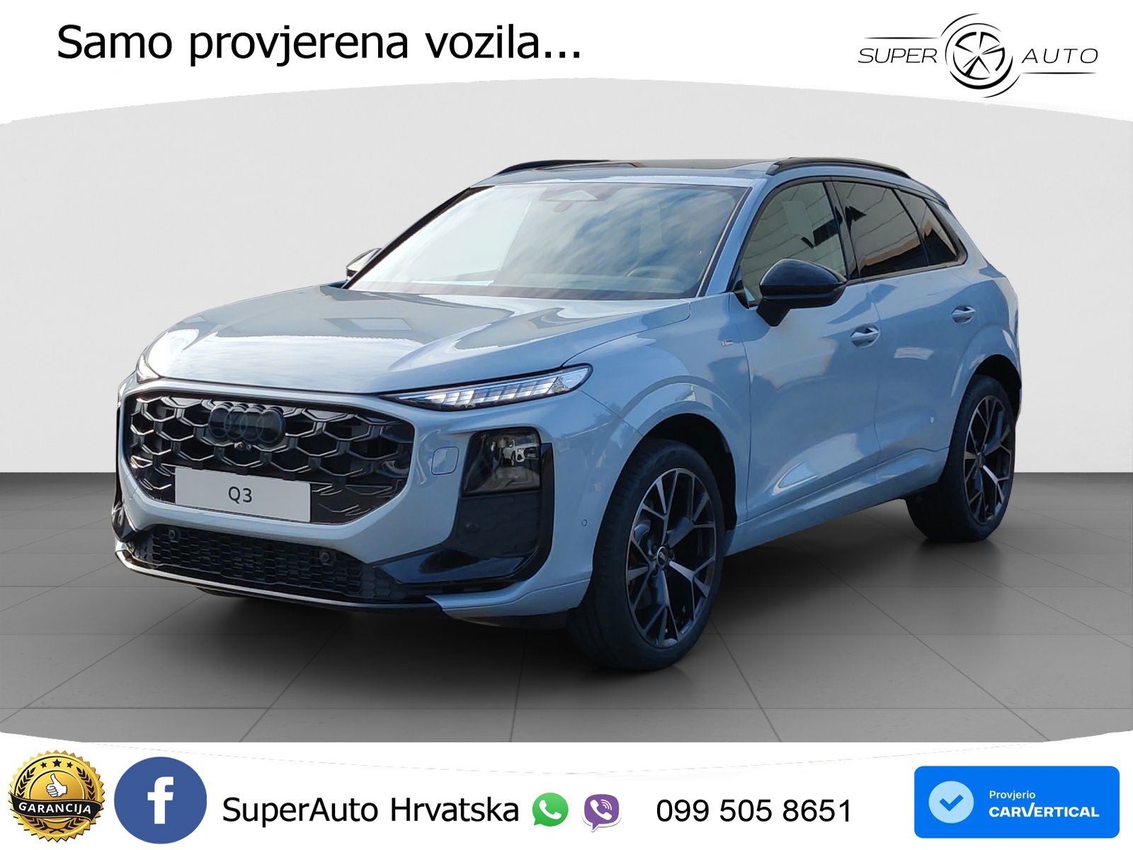 Audi Q3 2.0 TFSI (265 KS) quattro S tronic S line LED+GR SJED+ACC