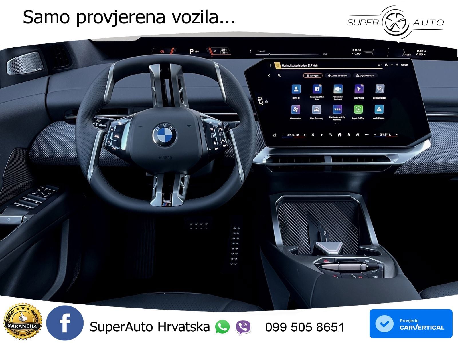 BMW iX3 50 108.7 kWh (469 KS) xDrive M Sport LED+GR SJED+ACC
