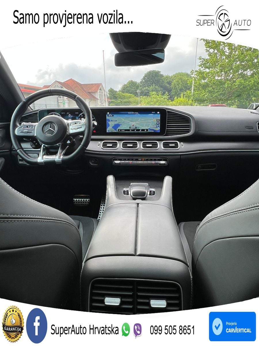 Mercedes AMG GLE Coupe 53 (435 KS) EQ Boost 4MATIC+ AMG SPEEDSHIFT TCT 9G ZRAČNI+ACC+GR SJED+360+PANO
