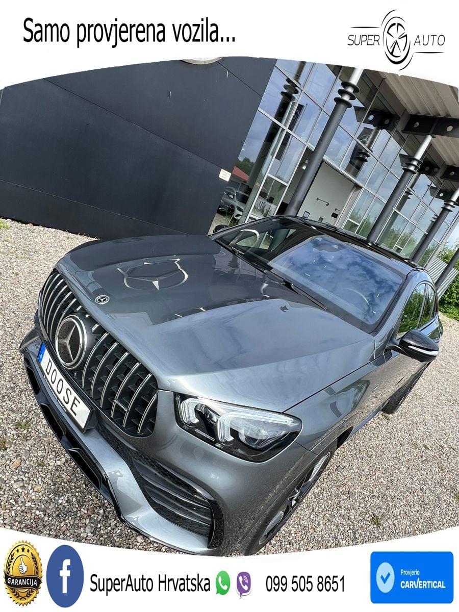 Mercedes AMG GLE Coupe 53 (435 KS) EQ Boost 4MATIC+ AMG SPEEDSHIFT TCT 9G ZRAČNI+ACC+GR SJED+360+PANO