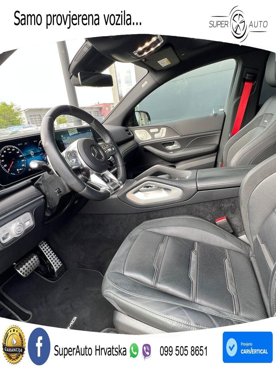 Mercedes AMG GLE Coupe 53 (435 KS) EQ Boost 4MATIC+ AMG SPEEDSHIFT TCT 9G ZRAČNI+ACC+GR SJED+360+PANO