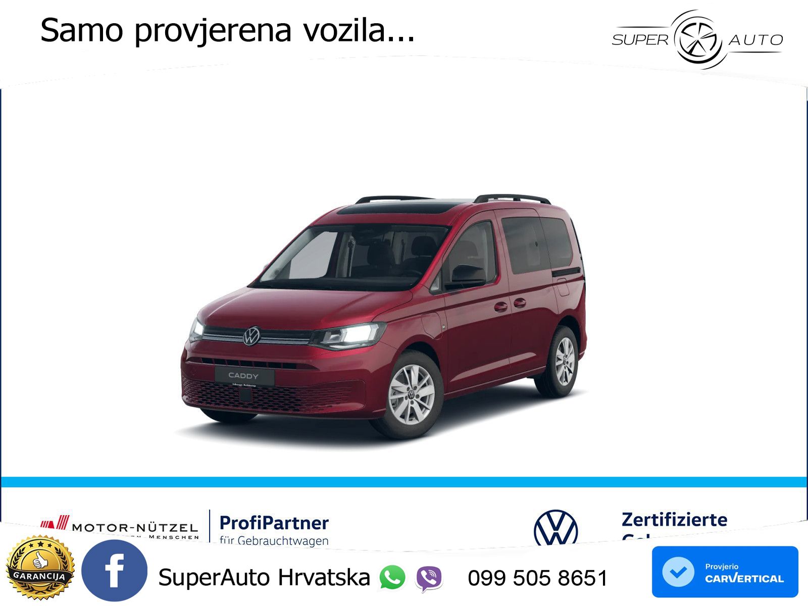 Volkswagen CADDY 1,5 l TSI E-HYBRID LIFE+PANO+RFK+PDC+SHZ 150 KS
