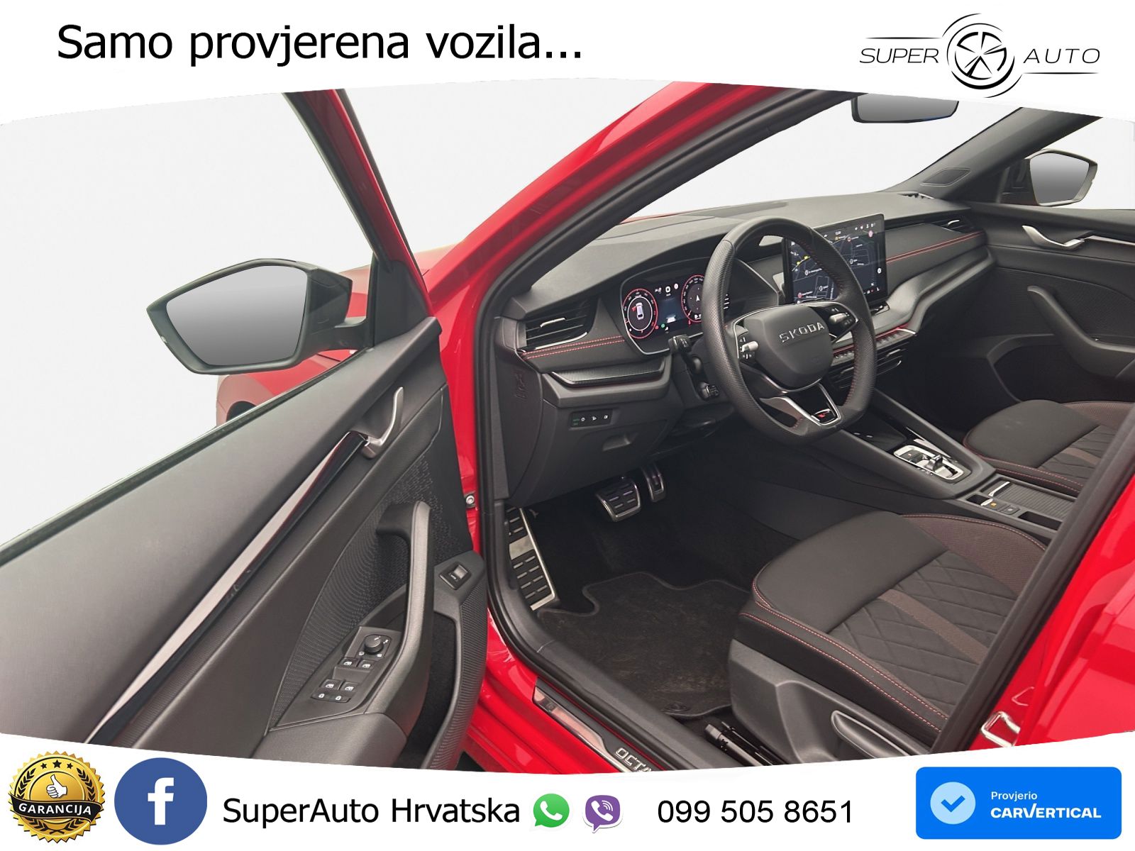 Škoda Octavia Combi RS 2.0 TSI (265 KS) DSG LED+GR SJED+ACC