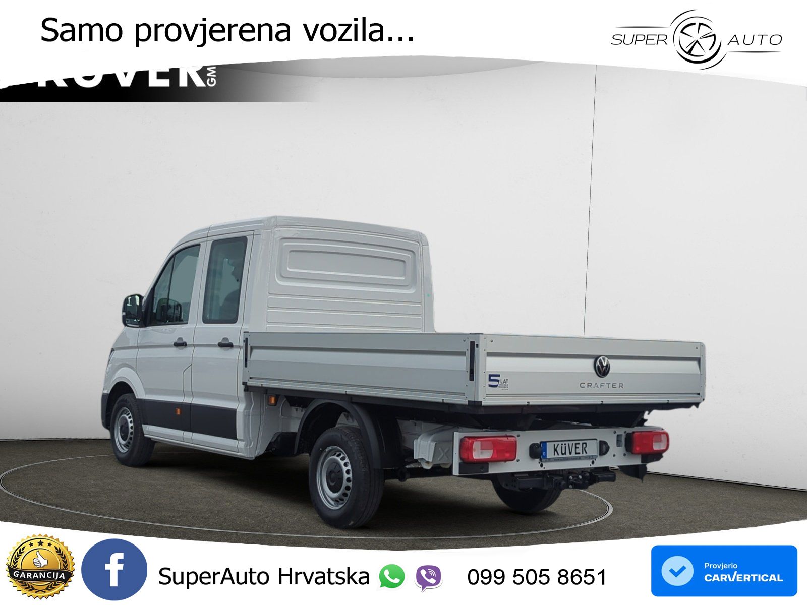 Volkswagen Crafter Doka 35 Pritsche 2.0 TDI MR 7S*AHK*PDC 140 KS