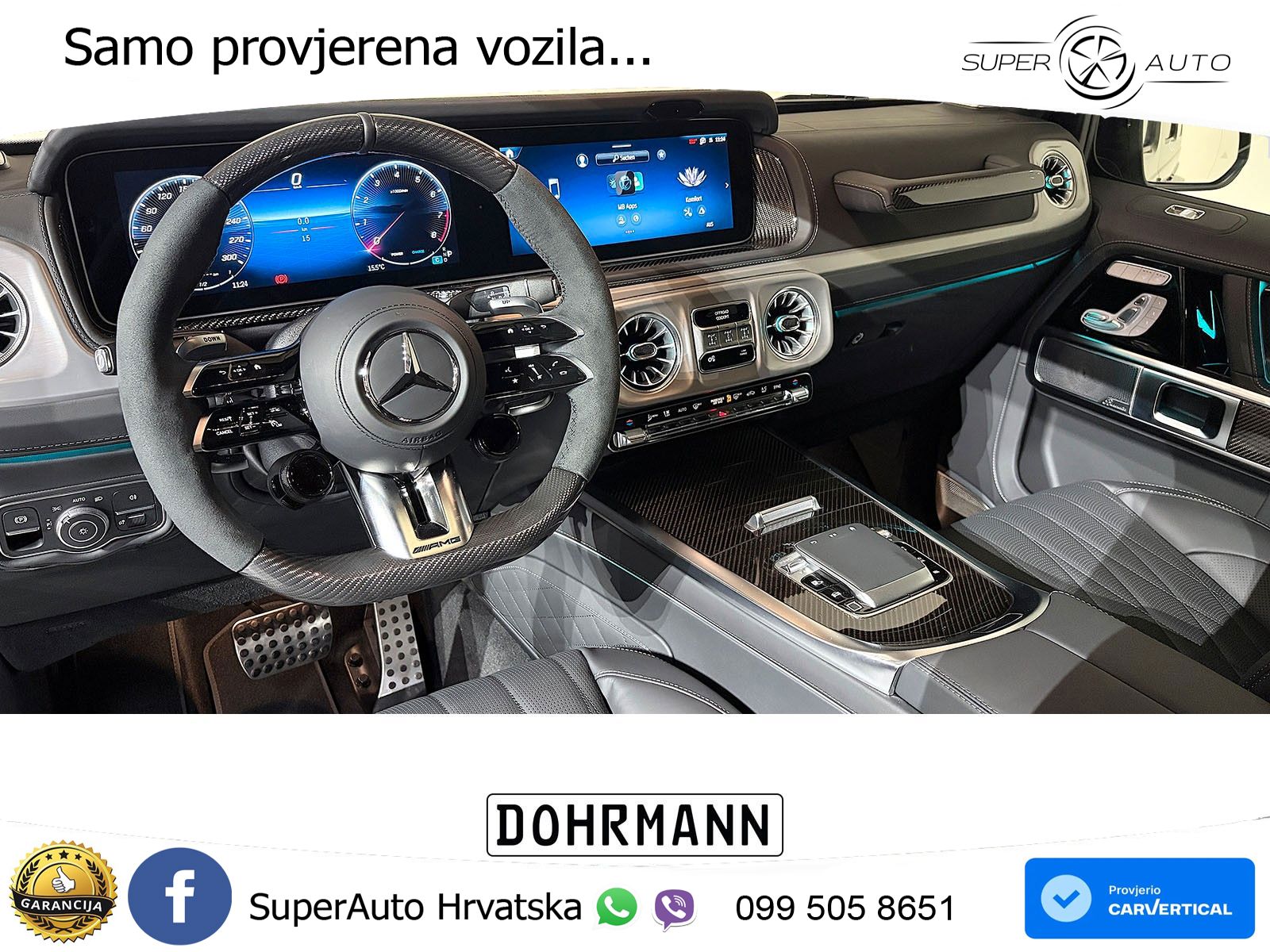 Mercedes AMG G 63 Long V8 (585 KS) 4MATIC 9G-TRONIC AMG SPEEDSHIFT TCT Superior LED+GR SJED+ACC