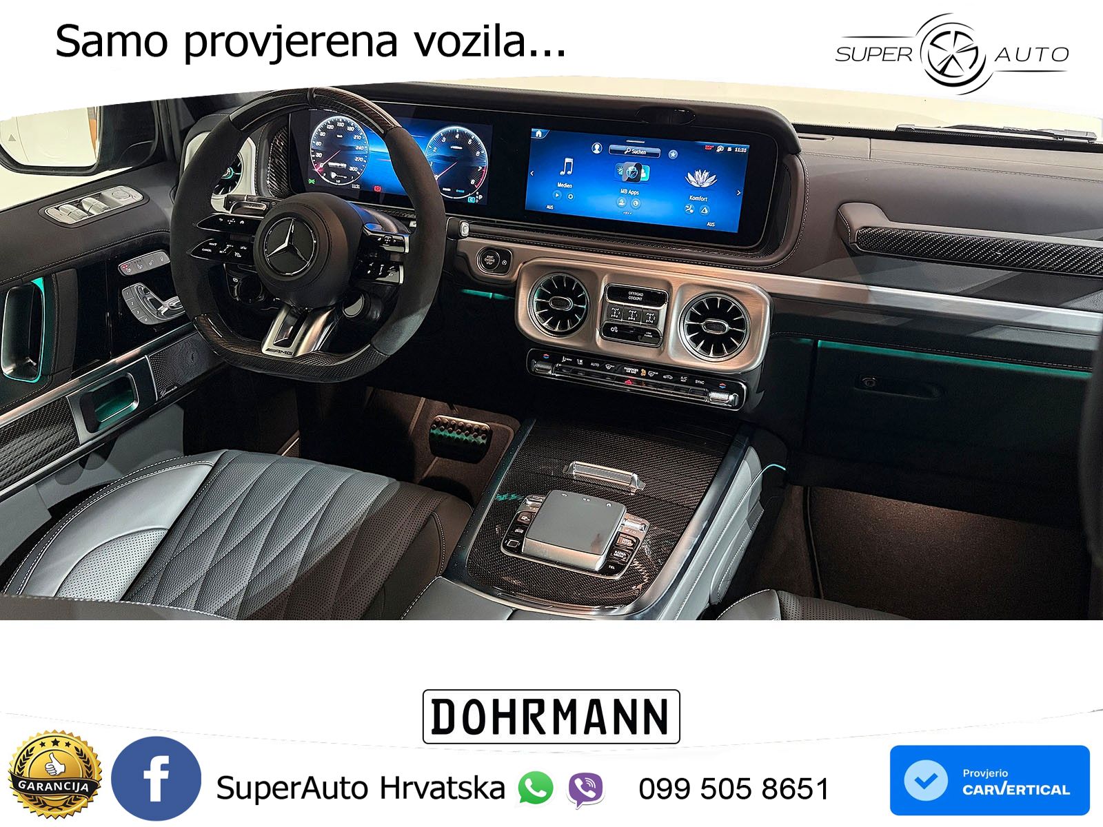 Mercedes AMG G 63 Long V8 (585 KS) 4MATIC 9G-TRONIC AMG SPEEDSHIFT TCT Superior LED+GR SJED+ACC