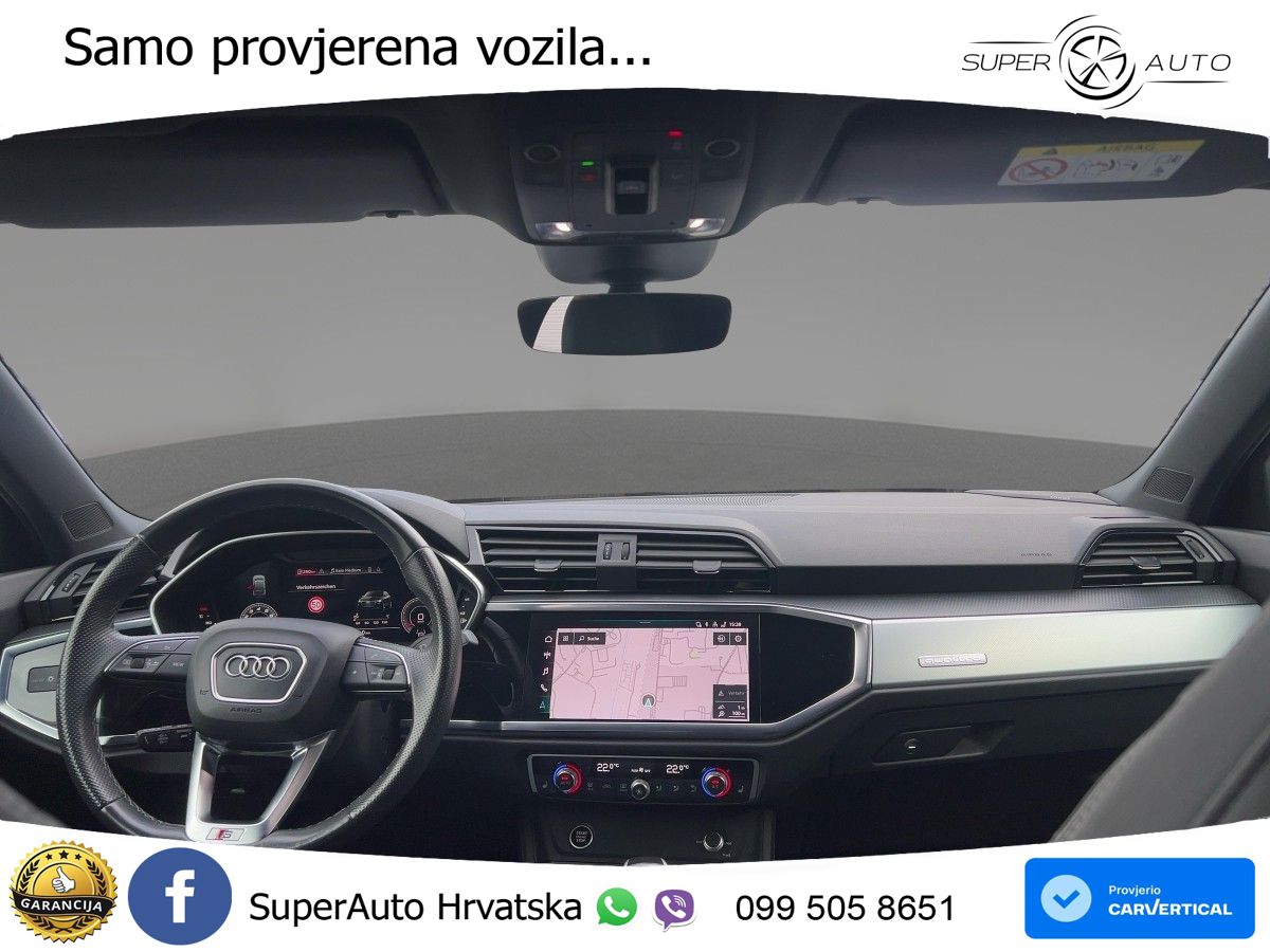 Audi Q3 Sportback 40 TFSI (190 KS) quattro S tronic S line LED+GR SJED+ACC