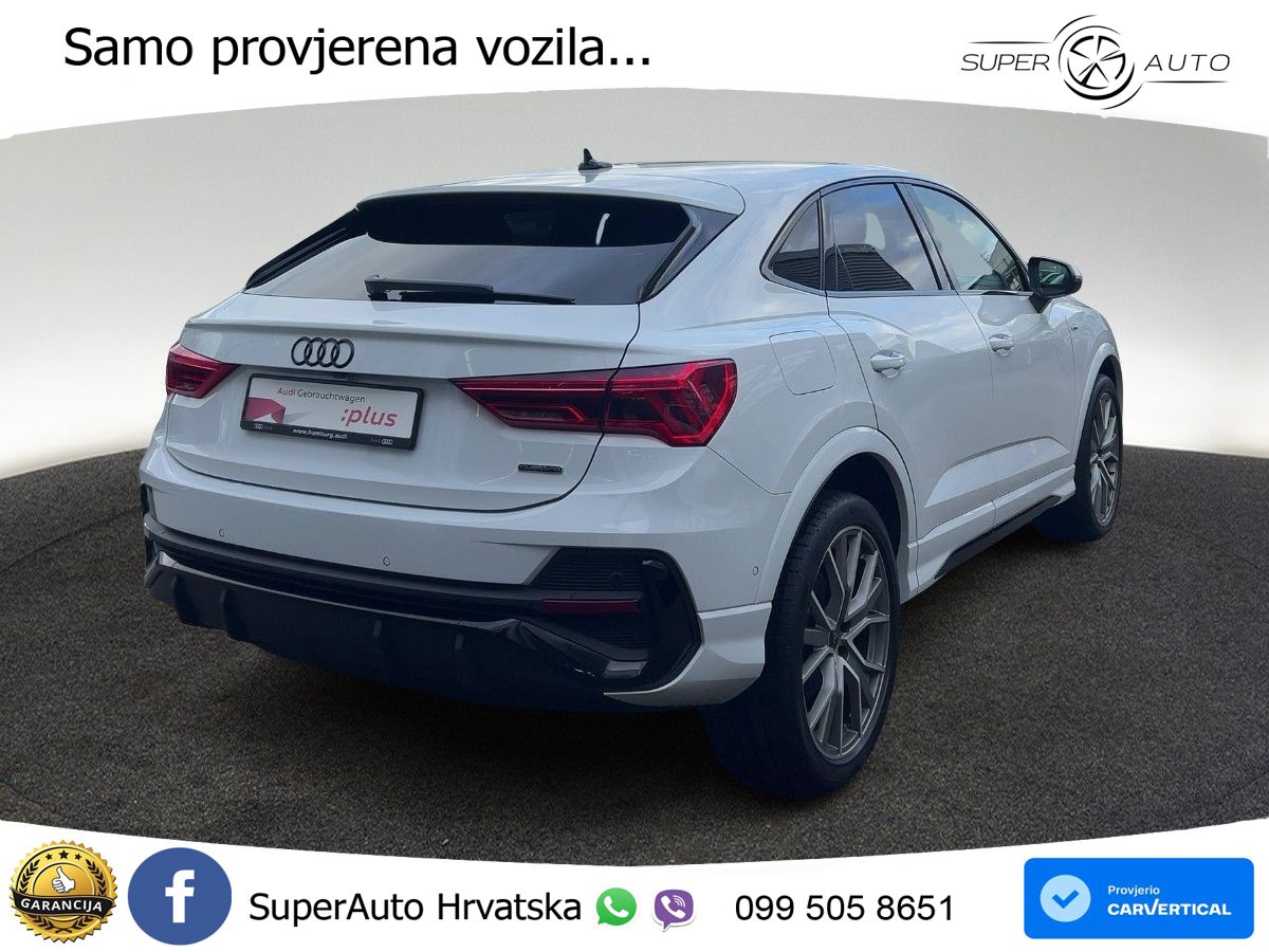 Audi Q3 Sportback 40 TFSI (190 KS) quattro S tronic S line LED+GR SJED+ACC
