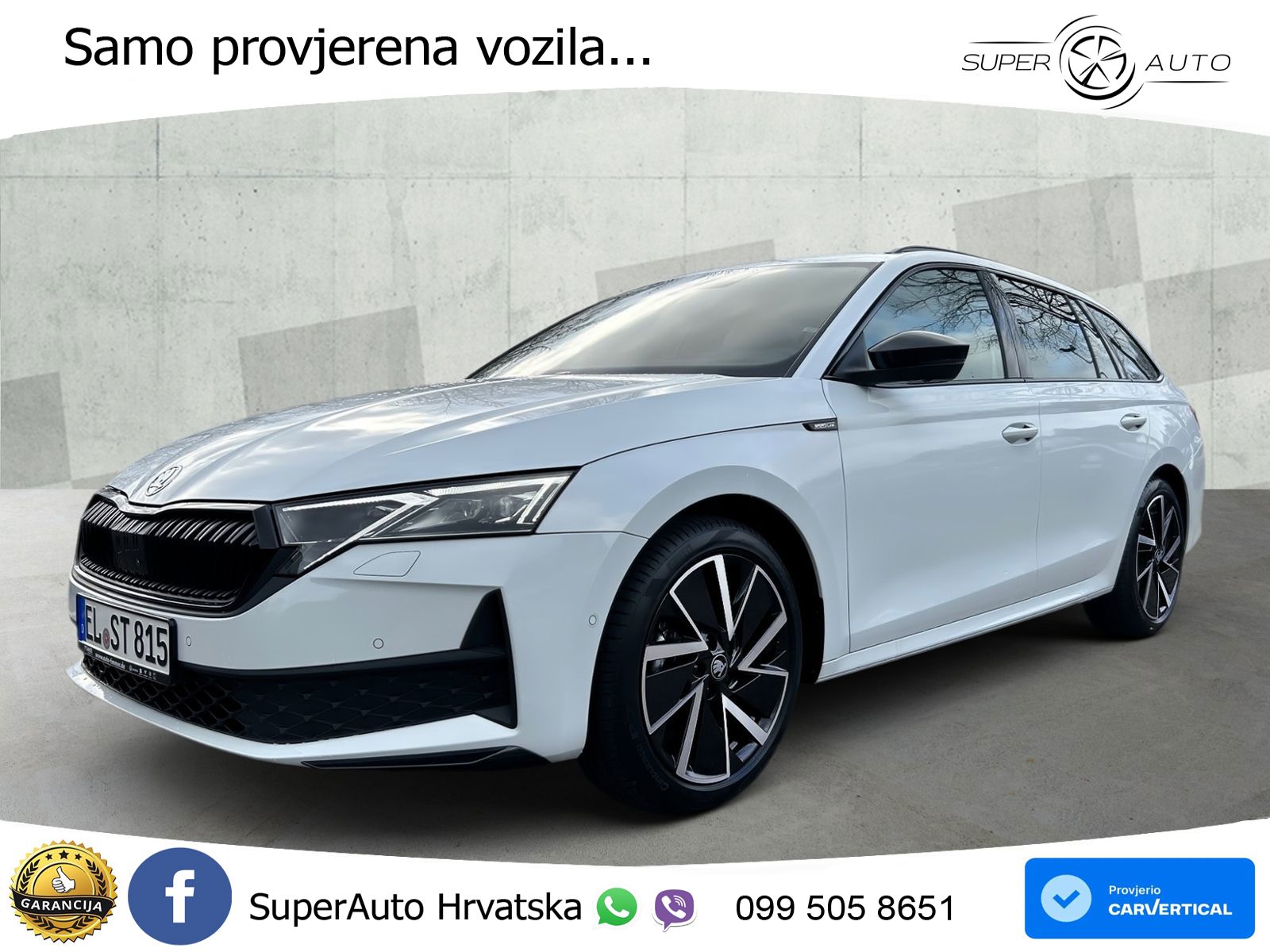 Škoda Octavia Combi 2.0 TDI (150 KS) DSG SportLine LED+GR SJED+ACC