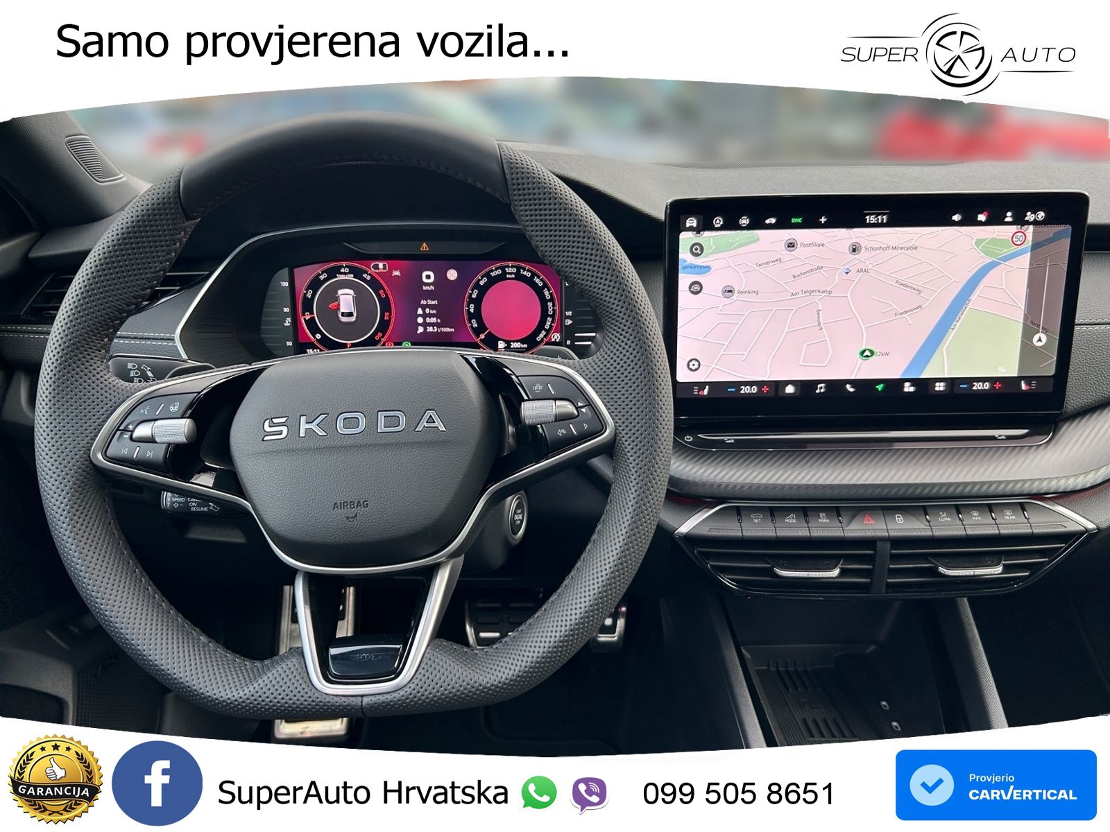 Škoda Octavia Combi 2.0 TDI (150 KS) DSG SportLine LED+GR SJED+ACC