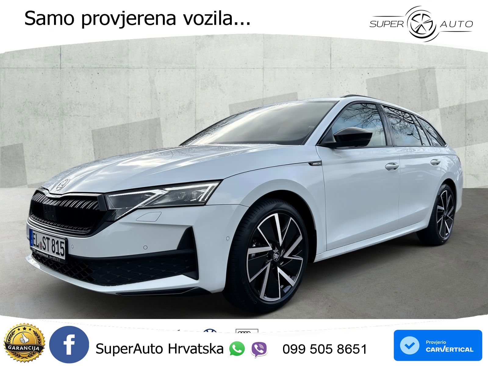 Škoda Octavia Combi 2.0 TDI (150 KS) DSG SportLine LED+GR SJED+ACC
