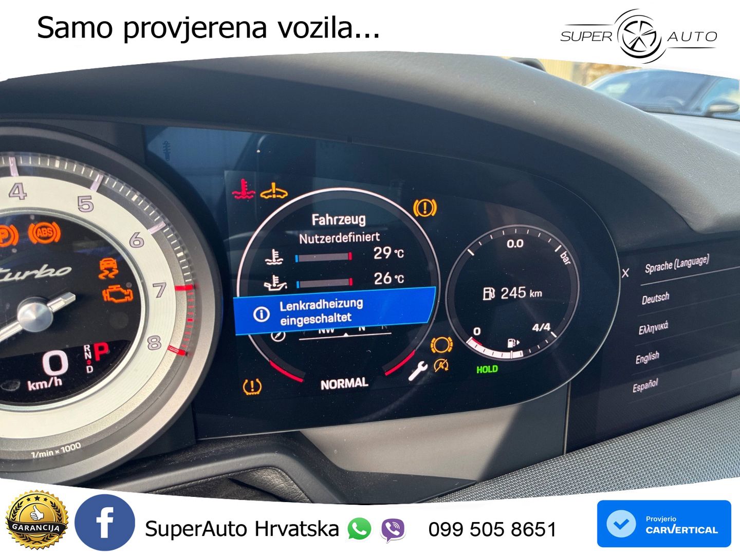 Porsche 911 Turbo 3.8 (580 KS) PDK LED+GR SJED+ACC