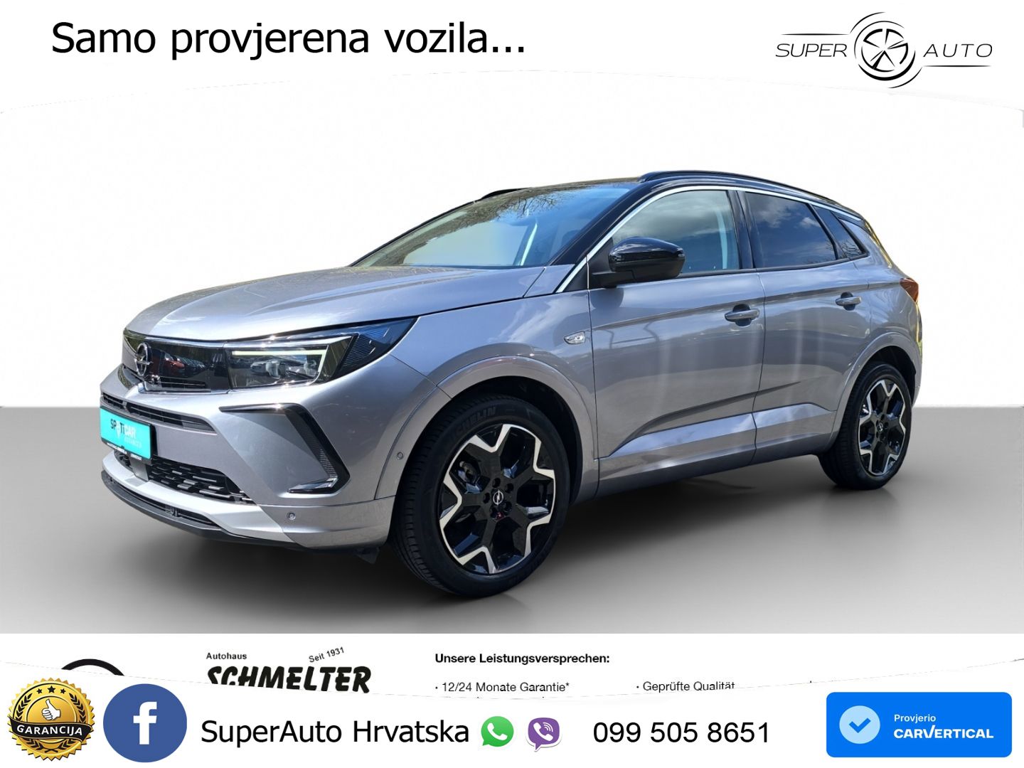 Opel Grandland 1.2i Turbo (130 KS) Automatic Elegance LED+GR SJED+ACC