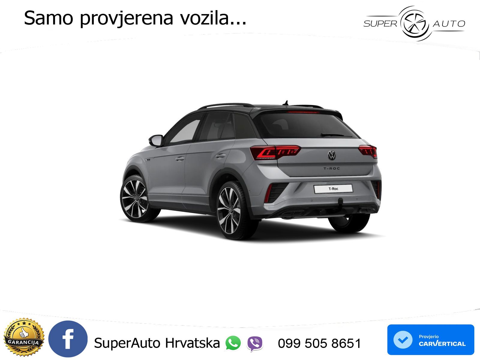 Volkswagen T-Roc 1.5 eTSI (150 KS)  DSG R-Line LED+GR SJED+ACC