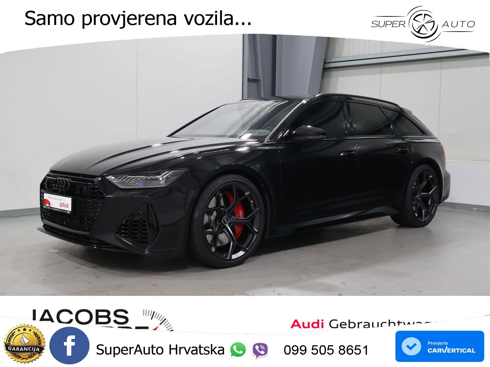 Audi RS6 Avant 4.0 TFSI V8 performance (630 KS)  quattro tiptronic MATRIX+GR SJED+KAM