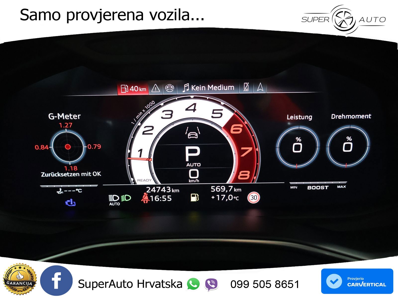 Audi RS6 Avant 4.0 TFSI V8 performance (630 KS)  quattro tiptronic MATRIX+GR SJED+KAM