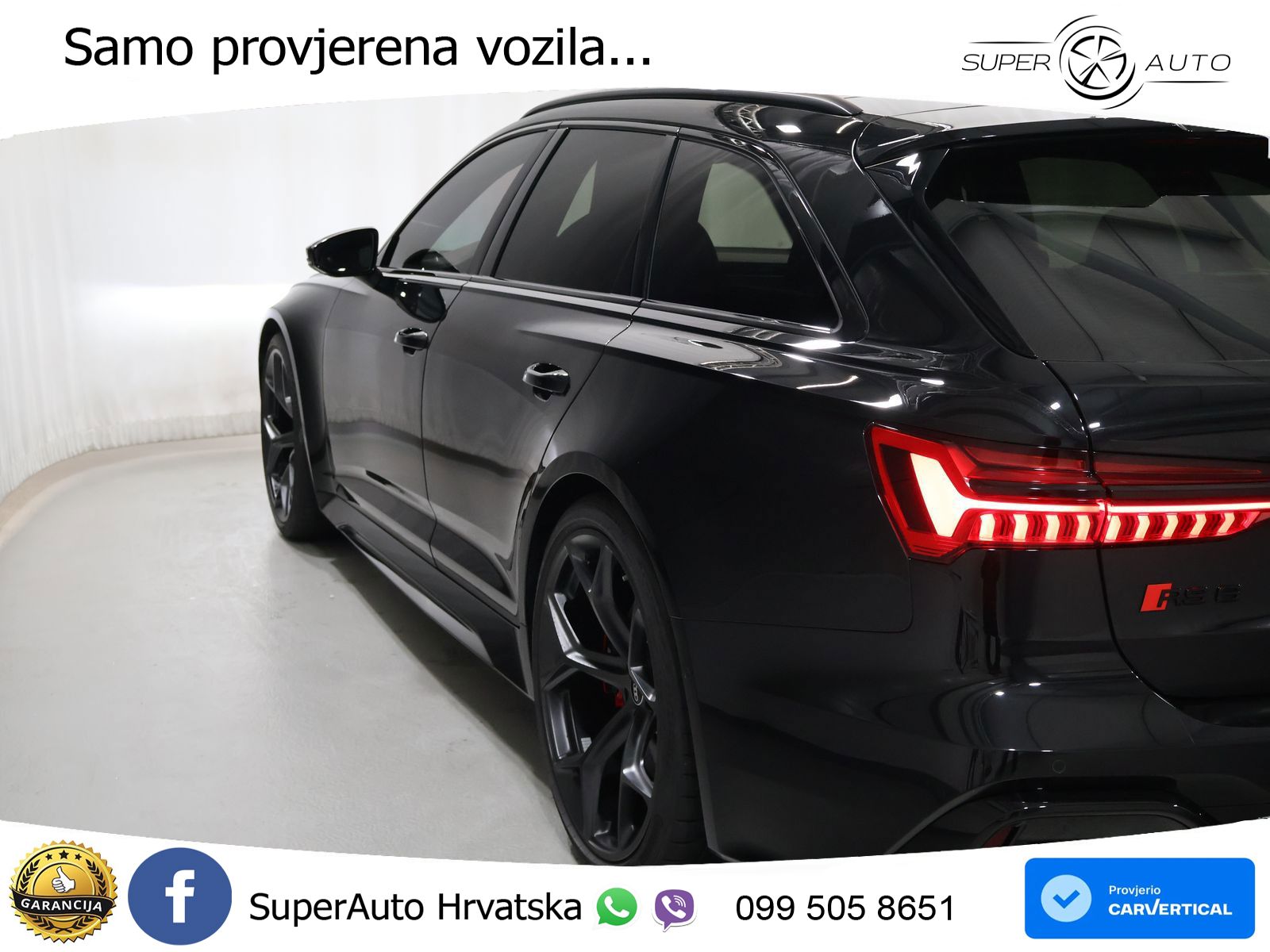 Audi RS6 Avant 4.0 TFSI V8 performance (630 KS)  quattro tiptronic MATRIX+GR SJED+KAM