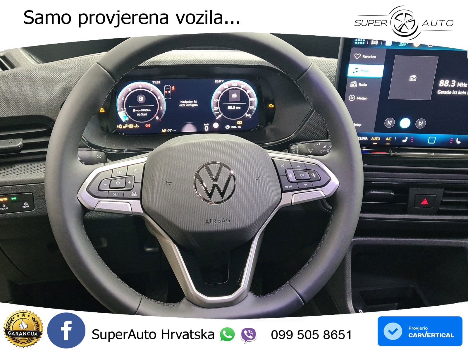 Volkswagen Caddy Cargo 1.5 l TSI 5JGAR Virtu App 4xPDC AHK 116 KS