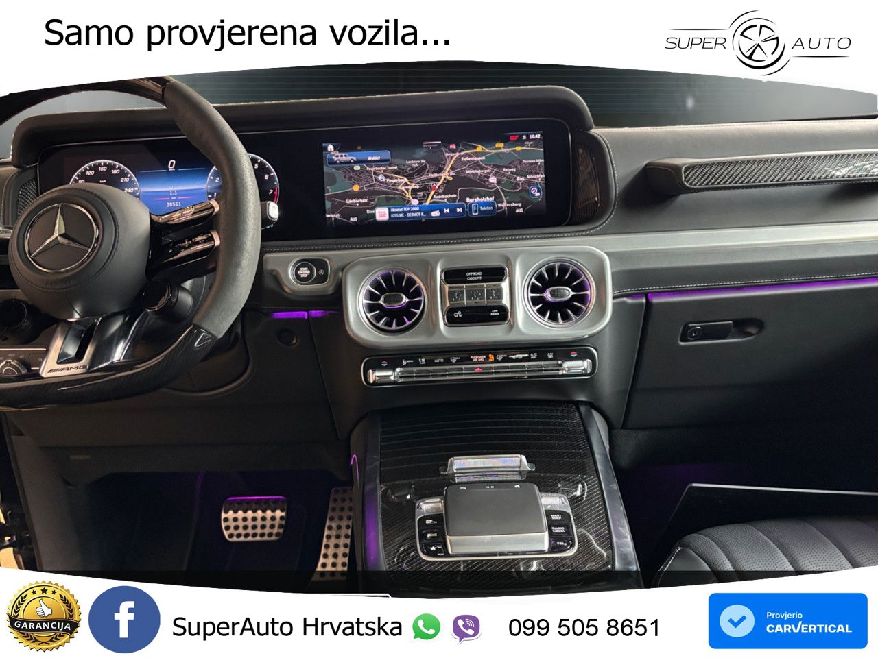 Mercedes AMG G 63 Long V8 (585 KS) 4MATIC 9G-TRONIC AMG SPEEDSHIFT TCT Superior LED+GR SJED+ACC