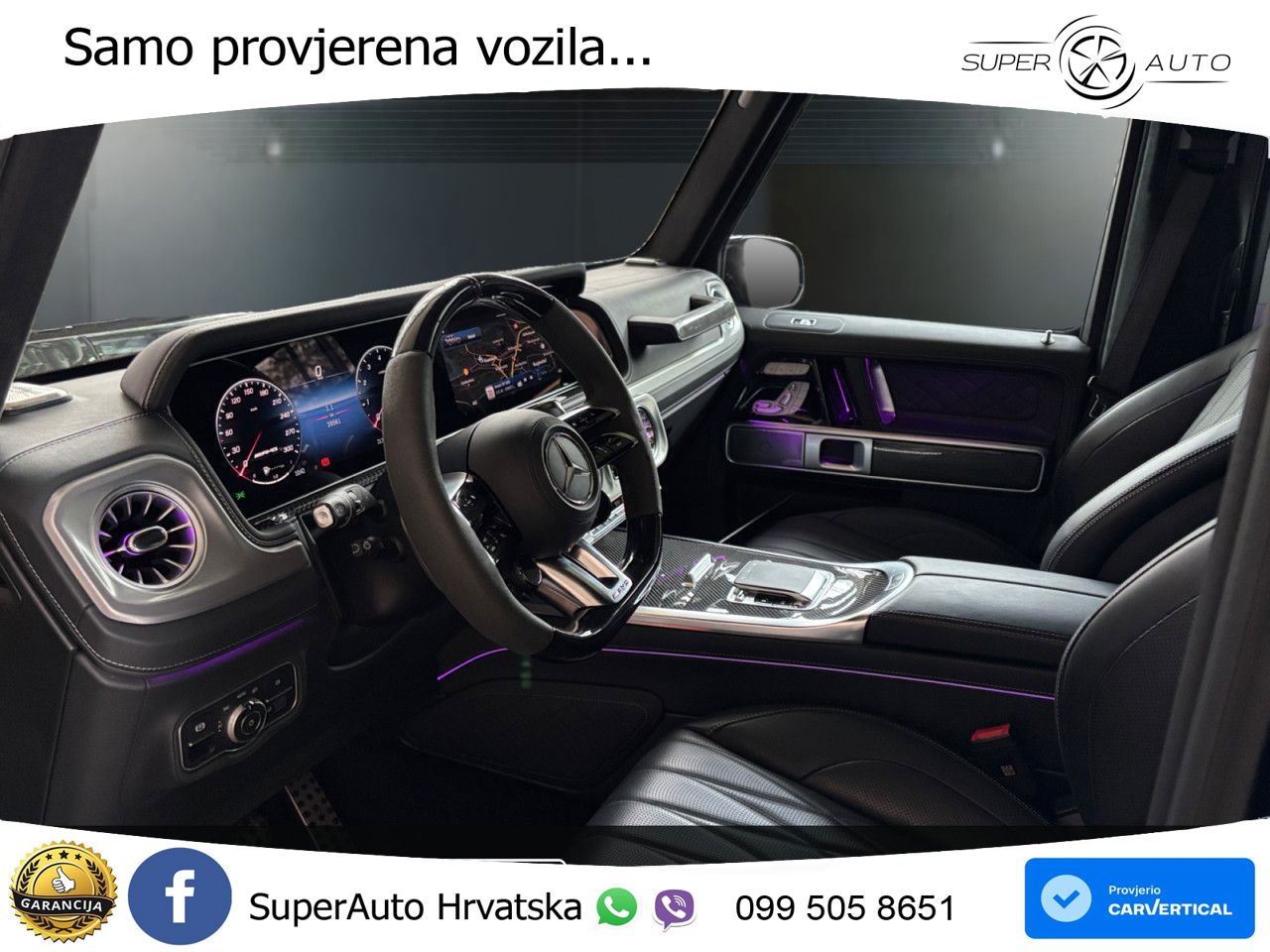 Mercedes AMG G 63 Long V8 (585 KS) 4MATIC 9G-TRONIC AMG SPEEDSHIFT TCT Superior LED+GR SJED+ACC