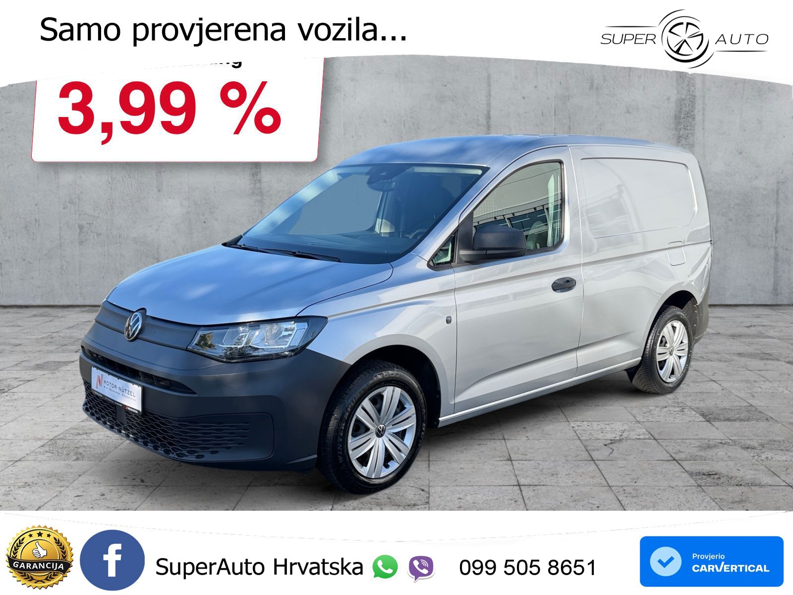 Volkswagen Caddy Cargo 1.5 TSI EcoProfi PDC+SHZ+DAB+ 114 KS
