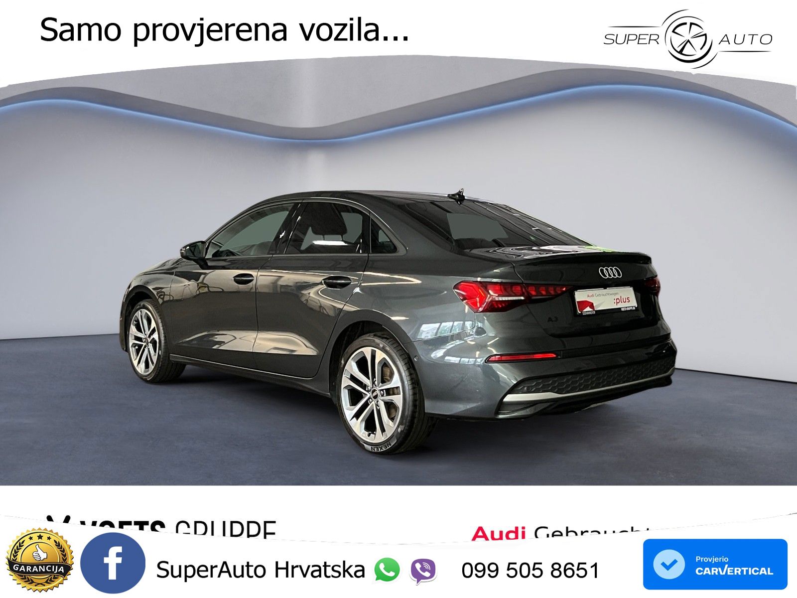Audi A3 Limuzina 35 TFSI (150 KS) S tronic advanced LED+GR SJED+ACC