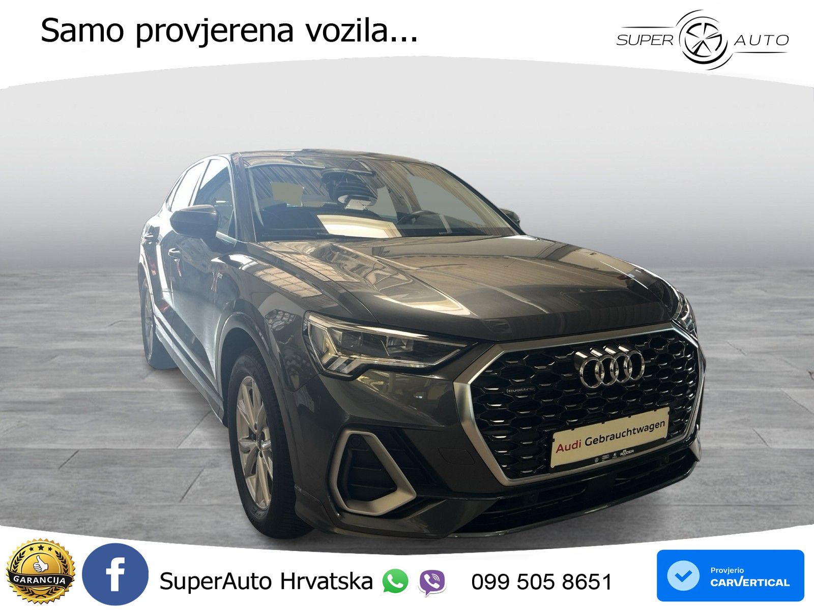 Audi Q3 II Sportback 40 TFSI (190 KS) quattro S tronic S line LED+GR SJED+ACC