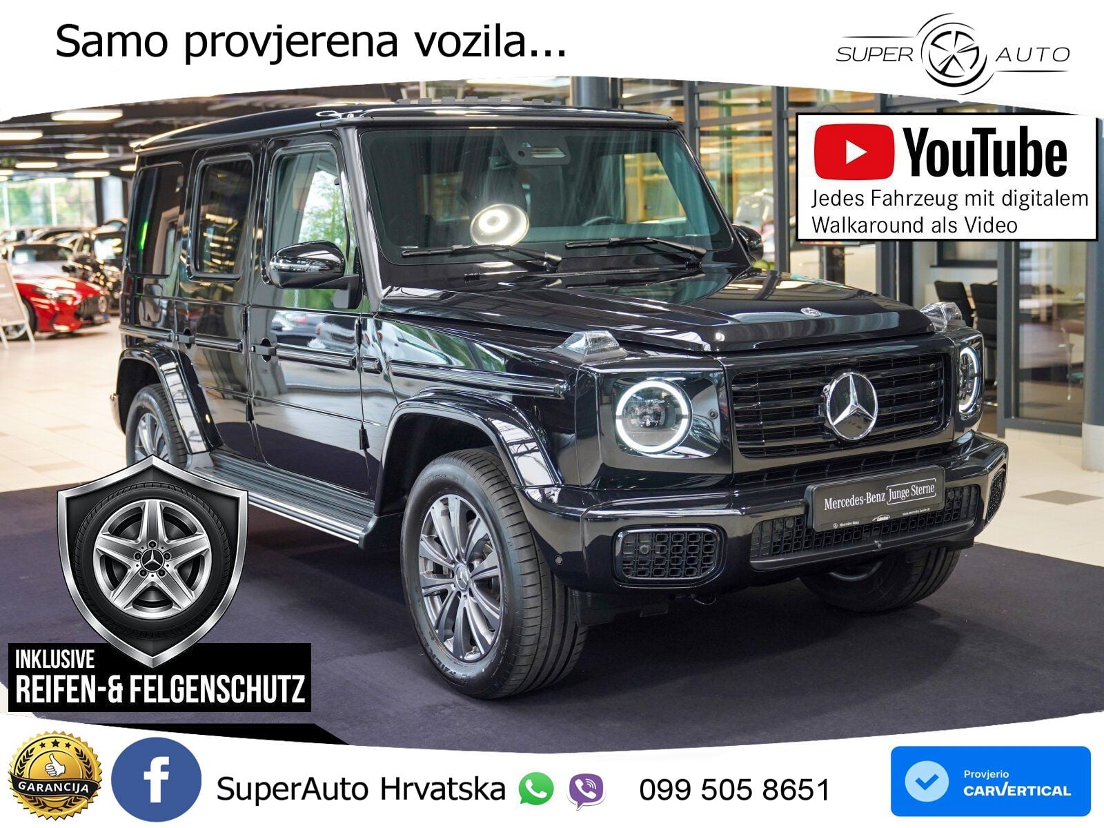 Mercedes G 450d Long (367 KS) 4MATIC 9G-TRONIC Exclusive LED+ACC