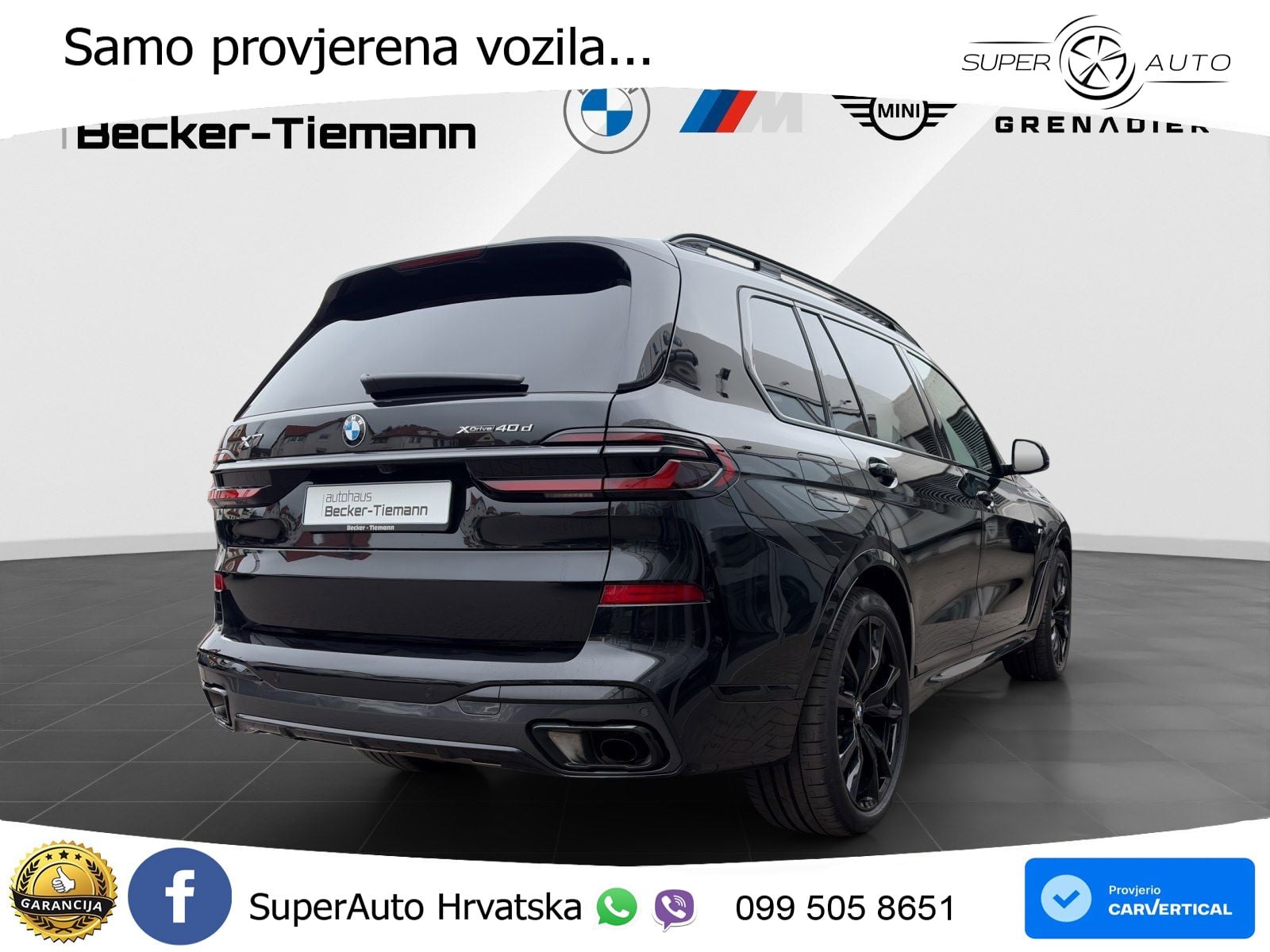 BMW X7 40d (352 KS) xDrive Steptronic M Sport ZRAČNI+ACC+GR SJED+KAM+PANO